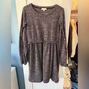 Ro & De Charcoal Crew Neck Dress
